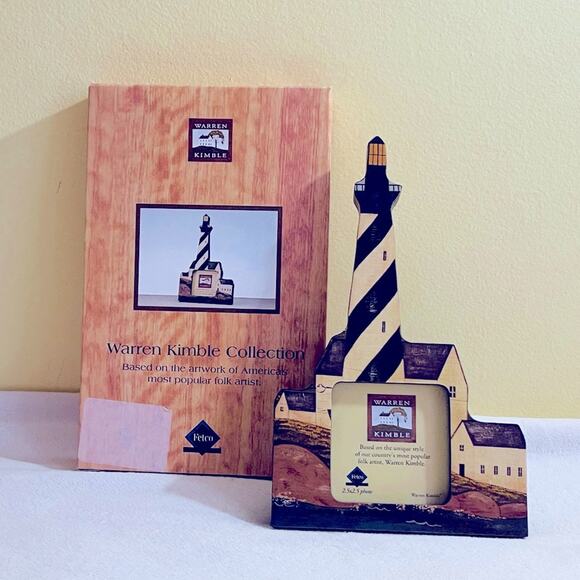 Fetco Warren Kimble Lighthouse Photo Picture Frame Coastal Breeze, Decor - Picture 1 of 8